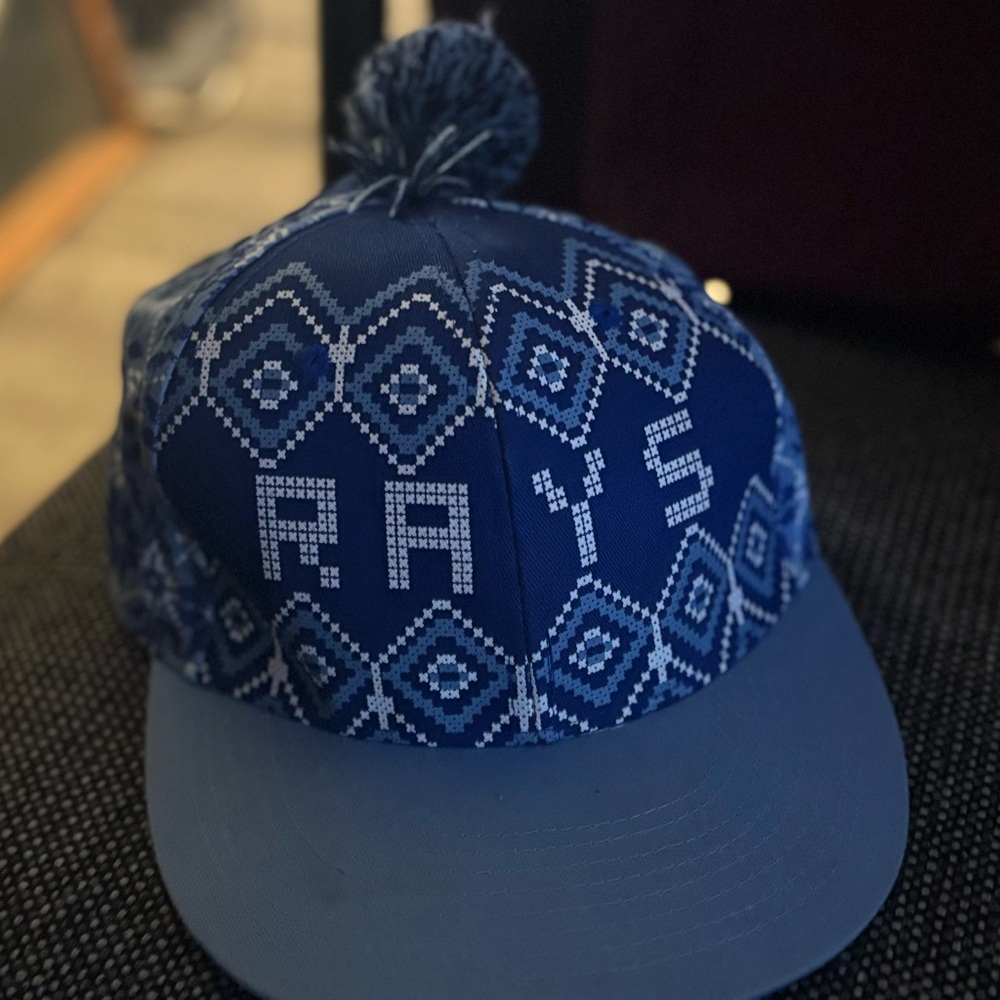 Blue Patterned Tampa Bay Rays rare hat